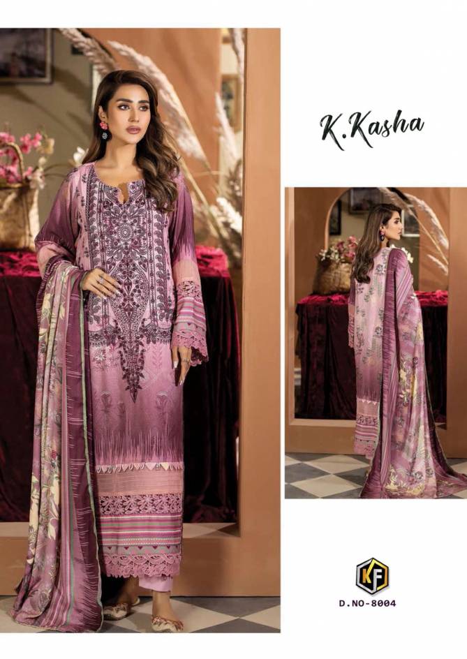 K Kasha Vol 8 By Keval Cotton Pakistani Dress Material Wholesale Shop In Surat
